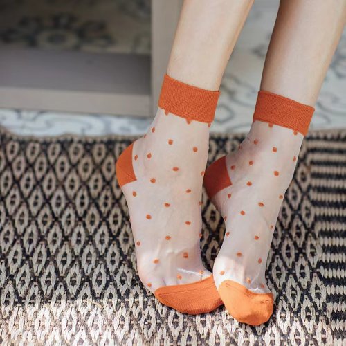 Image de Chaussettes Transparentes Ultra-Fines Harajuku