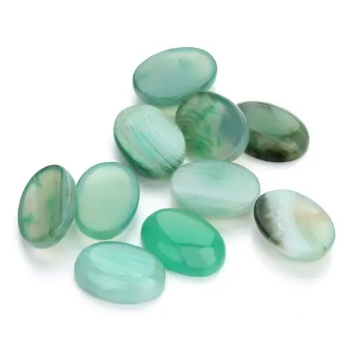 Ágata rayada verde