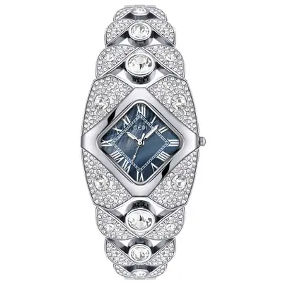 Image de Montre Femme Luxe Diamant - Élégante & Étanche