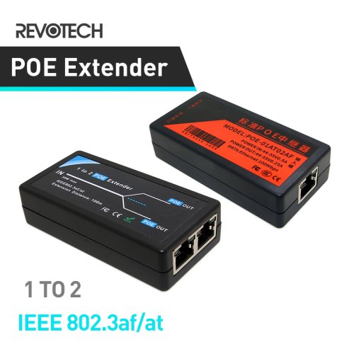 Image de Extention PoE 2 Ports 10/100 Mbps - Jusqu'à 100 m