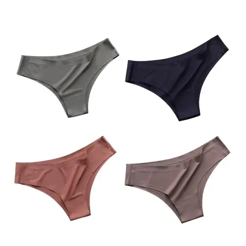 Image de Ensemble Culottes Sexy 4 Pièces - Soie Glacée & Sans Couture
