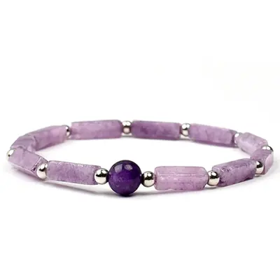 Image de Bracelet Améthyste Amincissant - Énergie Naturelle & Bien-être