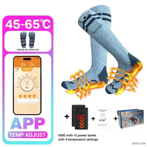 Image de Chaussettes Chauffantes Électriques avec Contrôle App