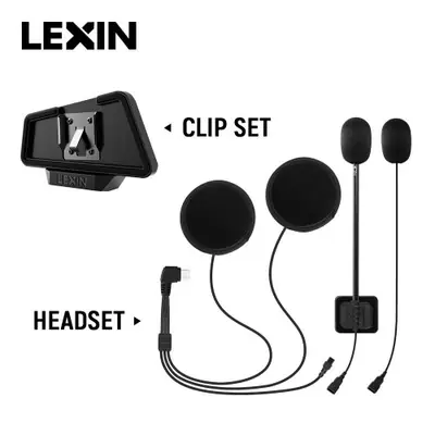 Image de Interphone Bluetooth Lexin LX-B4FM X pour Casque Moto
