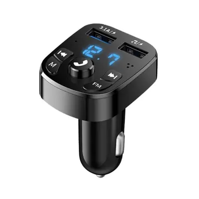 Image de Kit USB Bluetooth pour Voiture - Chargeur Rapide & Transmetteur FM