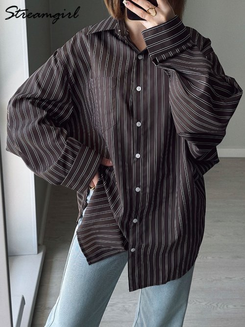 Image de Chemise ample à rayures - Style élégant & confortable