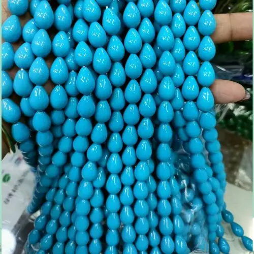 Image de Breloques Coquillages & Perles Goutte - 9x13mm