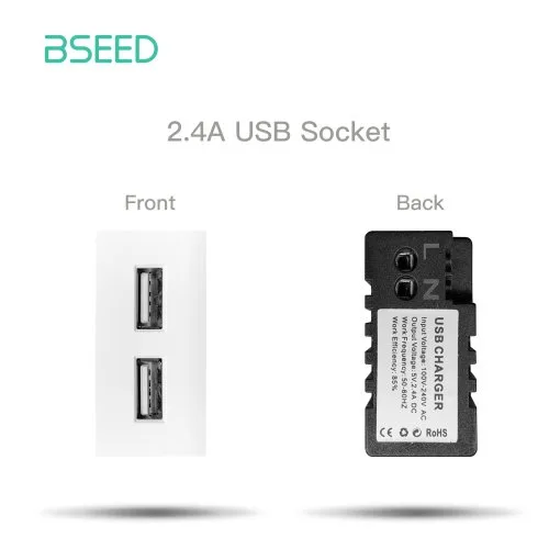 USB stopcontact wit