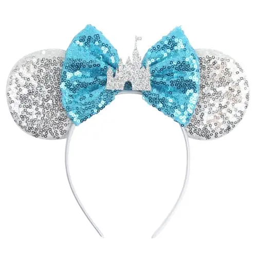 Image de Bandeau Mickey Mouse Paillettes - Accessoire de Fête pour Enfants et Adultes