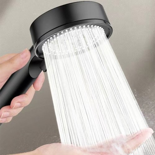 Image de Pommeau de Douche Haute Pression - 5 Modes & Tuyau Crochet
