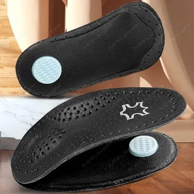 Image de Semelles Orthopédiques en Cuir pour Pieds Plats & Fasciite Plantaire