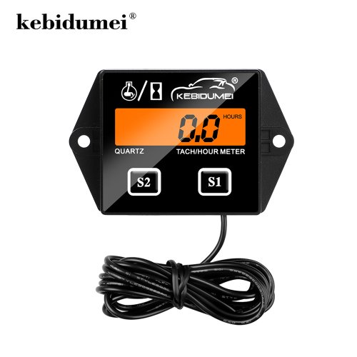 Immagine di Tachimetro Digitale con Display LCD per Motore Fuoribordo, Tosaerba, Moto, Motocross, Motosega e Nautica - Contagiri Preciso e Multifunzione