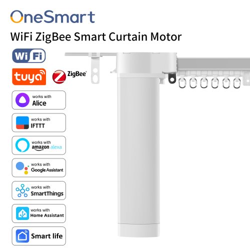Zdjęcie Inteligentne Zasłony z Silnikiem WiFi i Zigbee – Sterowanie przez Google Assistant i Alexa