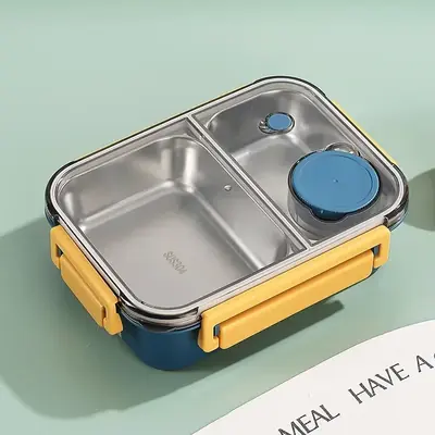 Image de Boîte à Déjeuner Thermique 850ml - Bento Isolée en Acier Inoxydable