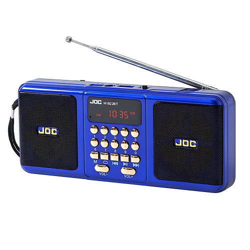 Immagine di Radio FM Portatile con Batteria Ricaricabile, Altoparlante Wireless Bluetooth, Lettore MP3 con Supporto TF e USB