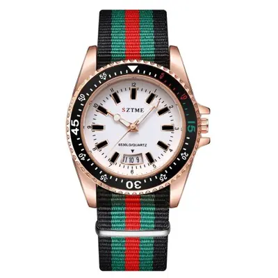 Montre Élégante en Nylon - Style Minimaliste & Lumineux