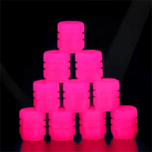 Zdjęcie 20Pc Świecące zaślepki zaworów Fluorescencyjny świecący w nocy Dekoracja Samochód Motocykl Rower Pia...