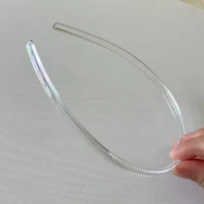 Image de Bandeaux Transparentes 8mm, 12mm, 20mm - Accessoires de Cheveux pour Bricolage