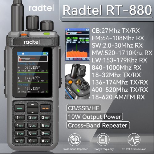 Zdjęcie Radtel RT-880 – Wielobandowy Radiotelefon Ham Radio z 1024 Kanałami