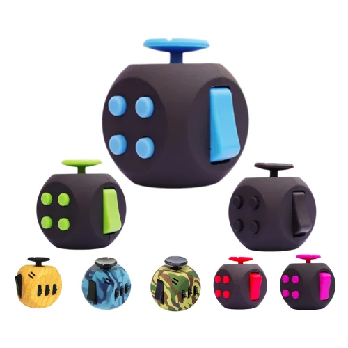 Bild von 6-seitiger Fidget Cube – Sensorisches Spielzeug für Erwachsene und Kinder mit ADHS, ADD, OCD, Autismus, Angstzuständen und Stressabbau – EDC Handfidget-Spielzeug