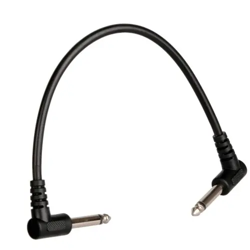 Image de Câble Pédale Guitare & Basse - Blindé Angle Droit 1/4"