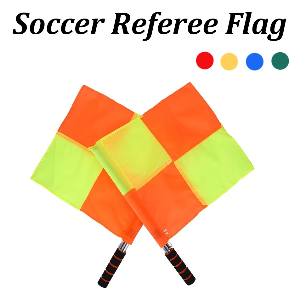 Imagen de Banderas de Árbitro de Fútbol Profesional Impermeables para Partidos Deportivos y Juegos de Juerga - Equipo Completo para Árbitros y Locutores
