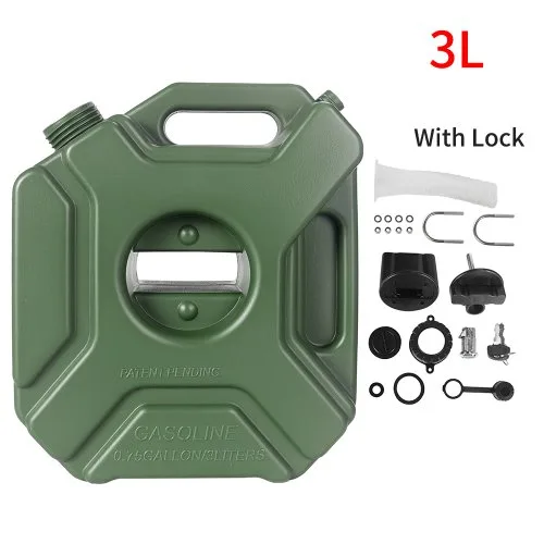 3L Green With Lock