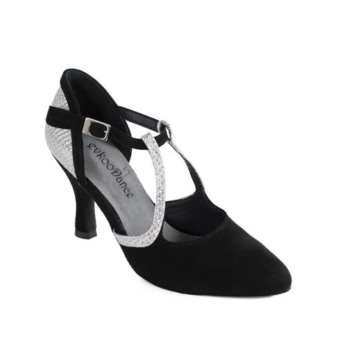 Image of Elegant Customizable Women's Latin Ballroom Dance Shoes with 7cm Heel – Perfect for Practice, Performance, and Party Wear