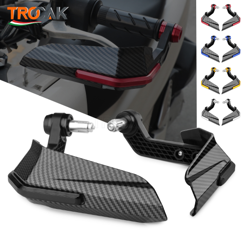 Imagen de Kit Completo de Accesorios CNC para Motocicleta: Manillar de Plástico, Palancas de Embrague y Freno, Protector de Manos, Guardamanos y Parabrisas Universal