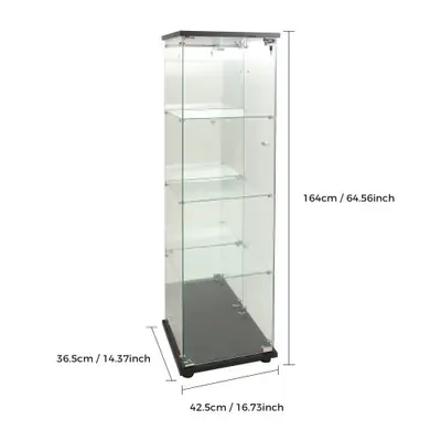 Image de Vitrine Élégante sur Pied avec LED - 4 Niveaux