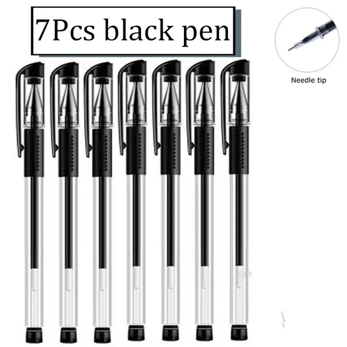 7Pcs Zwart pen A