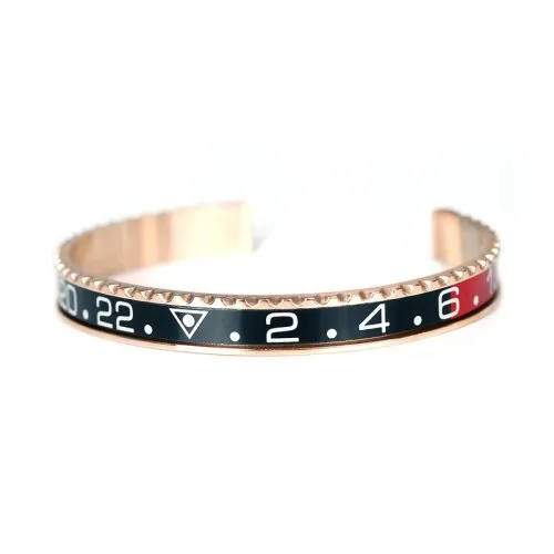 Roze goud zwart rood