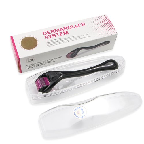 Bild von Professioneller Dermaroller 0,25 mm mit 540 Titan-Mikroneedles – Für Haarwuchs, Bartpflege und Gesichtsbehandlung im Heimgebrauch, inkl. Aufbewahrungskoffer