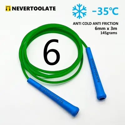 Image de Corde à sauter PVC 6mm - Poignée mi-longue, haute qualité