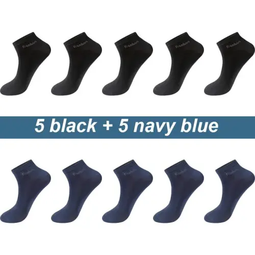 5 noirs, 5 bleu marine
