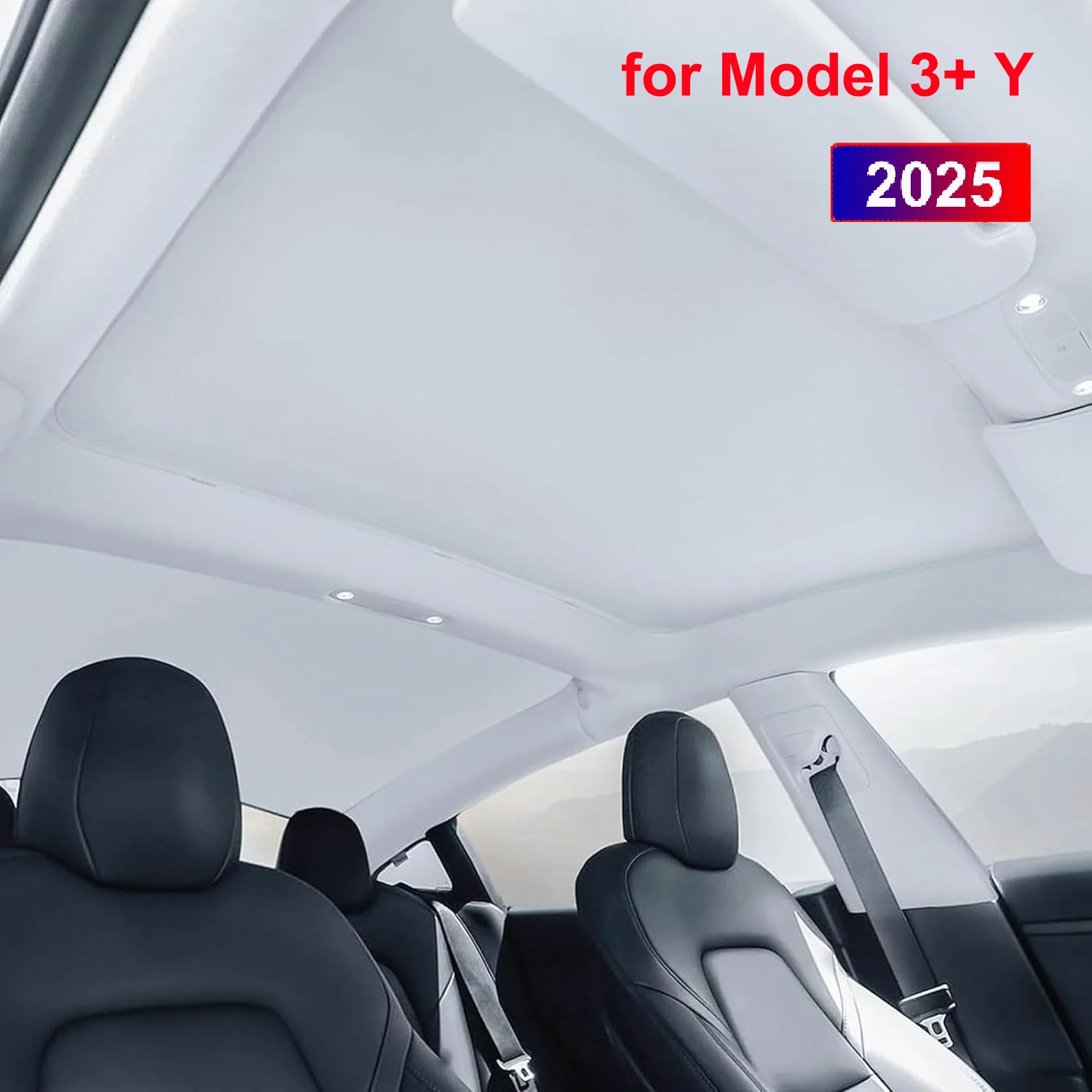 Bild von Sonnenschutz für Tesla Model Y Juniper 2022, Startmodell 3, Highland-Sonnenschutz, Dach, Nano-Eiskristall-Schnalle, Glas, Oberlicht, coole Abdeckung