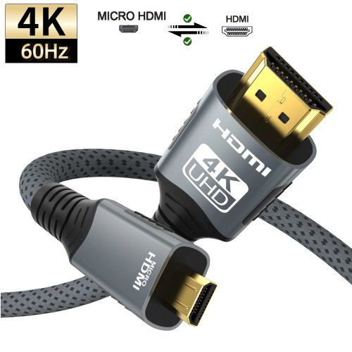 Image de Câble HDMI 4K 60Hz Ultra HD - Micro Mini vers HDMI