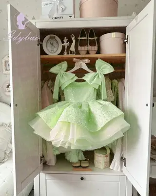 Image de Robe Princesse Rose à Fleurs pour Fille - Mariage, Anniversaire, Communion