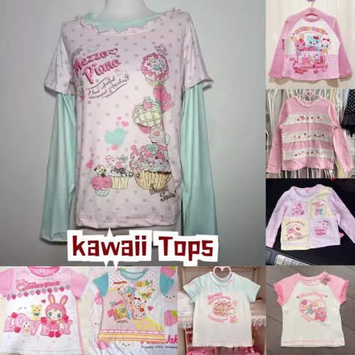 Image de T-Shirt Kawaii Imprimé Pois – Style Y2K Mignon & Décontracté