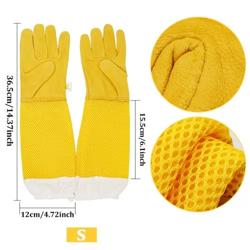 Image de Gants d'Apiculteur Professionnels Anti-Abeilles