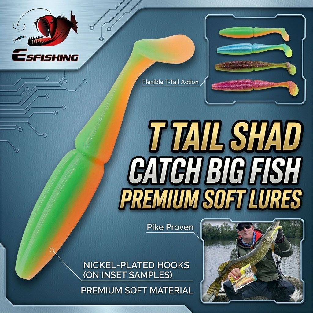 Immagine di ESFISHING Luccio Richiamo di Pesca 100mm125mm155mm 200mm Easy Shiner isca artificiale Pesca Esca In Silicone Leurre Souple Richiamo Morbido persico