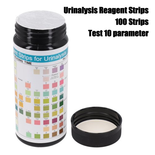 Image of 100 Strips URS-10T Reagent Urinalysis Strips 10 Parameters Urine Test Strips Leukocytes Protein PH For Urine Testing
