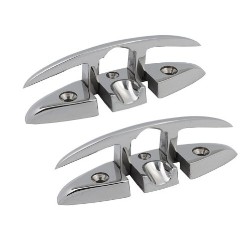 Immagine di Tacchette in Acciaio Inossidabile 316 da 5 e 6 Pollici per Barche, Yacht e Barche a Vela – Kit da 2 Pezzi per Dock Galleggianti e Accessori Nautici