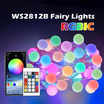 Image de Guirlande LED RGBIC Smart - Éclairage Coloré & Connecté