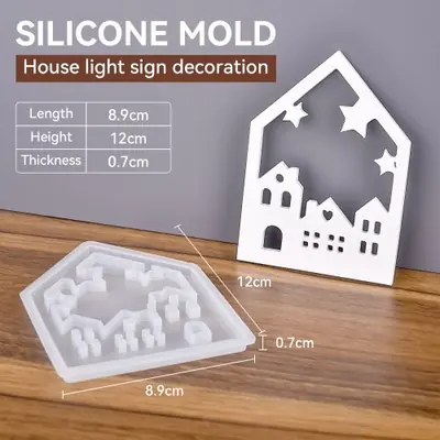 Image de Moule Silicone Maison Creuse - Déco Noël & Artisanat