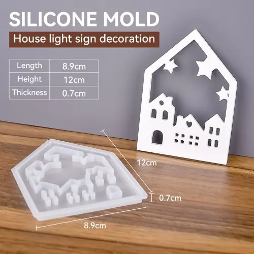 Image de Moule Silicone Maison Creuse - Déco Noël & Artisanat