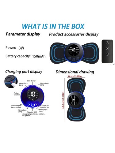 Massaggiatore Elettrico Portatile per Collo e Spalle con Tecnologia Intelligente e Carica Integrata – Regolazione Multi-Livello per un Relax Profondo