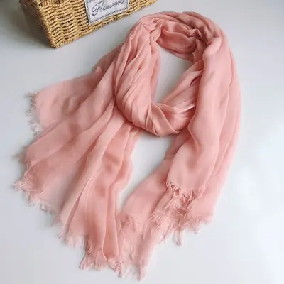 Image de Foulard à Carreaux Femme - Hijab Châle Turban