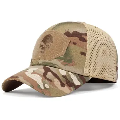 Image de Casquette Tactique Crâne - Respirante & Réglable