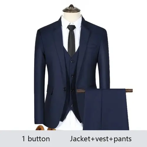 3PCS-Navy -1 bouton
